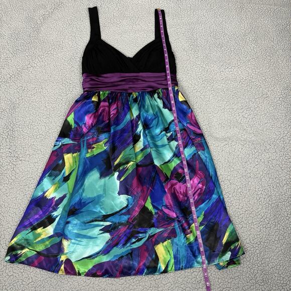 VTG Midi Babydoll Dress Empire Waist Women 14 Whimsigoth Holiday by Intrigue - Picture 9 of 15